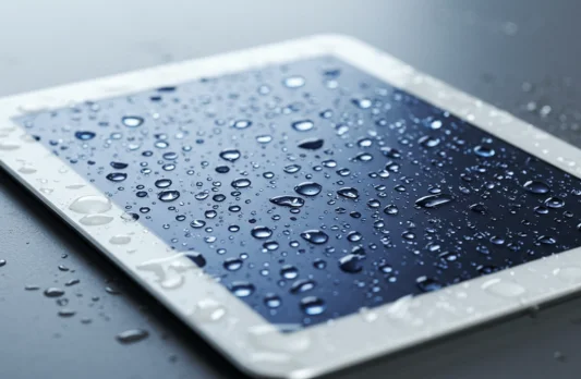 Water-damaged iPad under repair