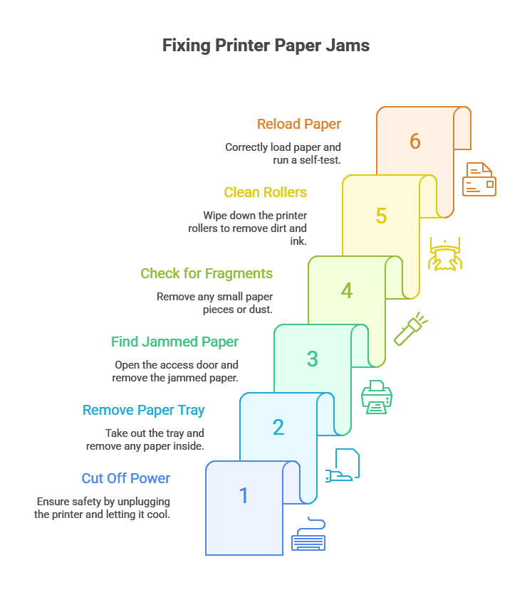 how to fix printer paper jam