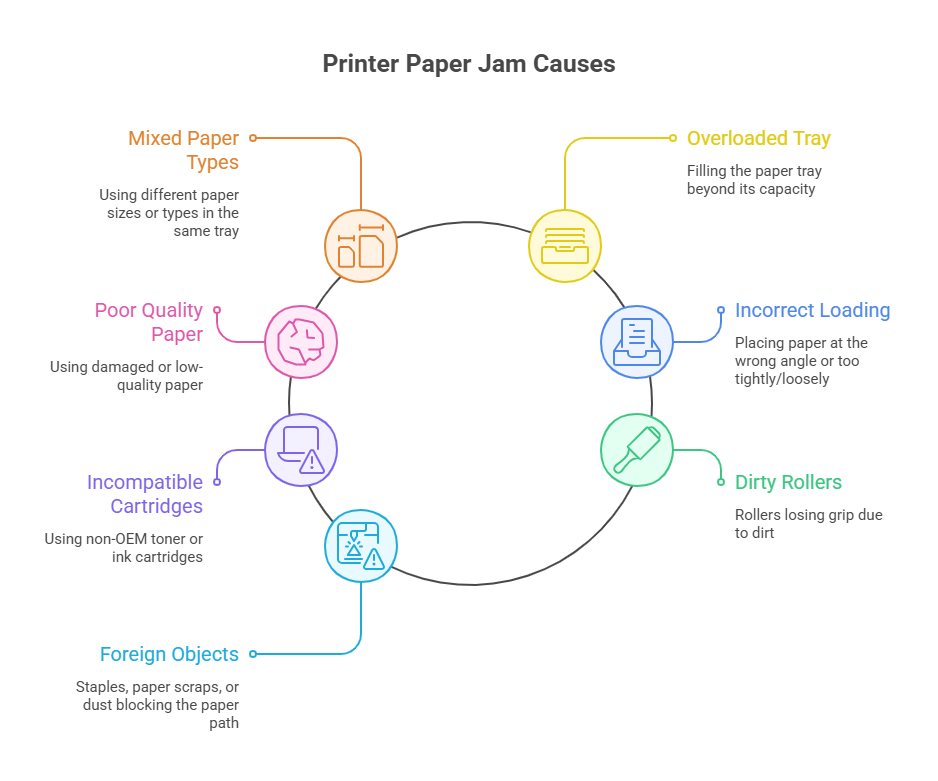 why printer paper jams