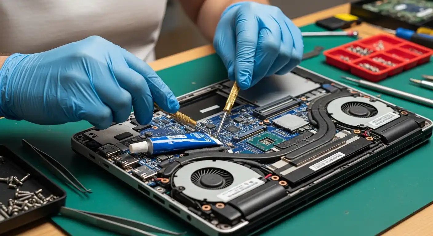 Dust Clogged Heatsink & Fan 