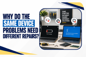 different repair solutions for same device problem