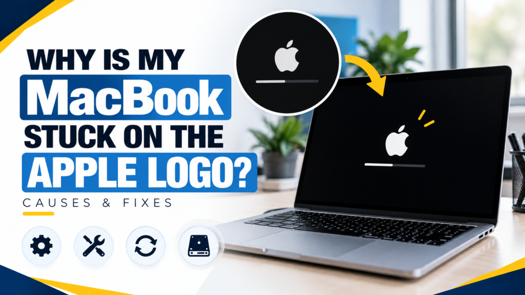 Why Is My MacBook Stuck on the Apple Logo? Causes & Fixes