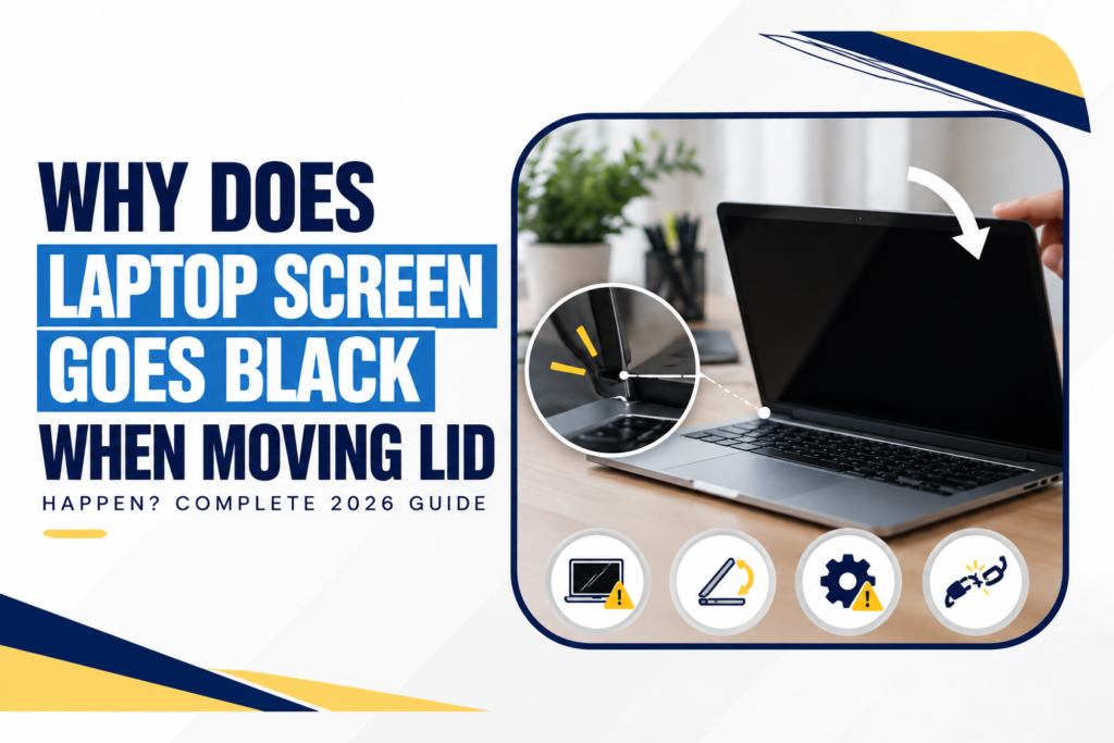 Why Does “Laptop Screen Goes Black When Moving Lid” Happen? Complete 2026 Guide